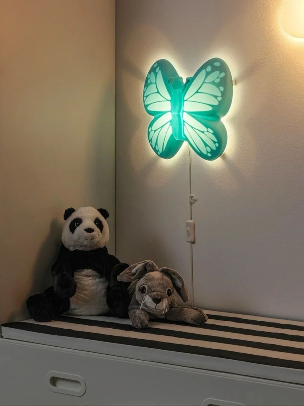 IKEA Upplyst Blue Butterfly LED Wall Hanging Lamp Light Nightlight Discontinued